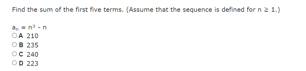 OC 240 OD 223Write using sigma notation. 54 X 9 + 2x