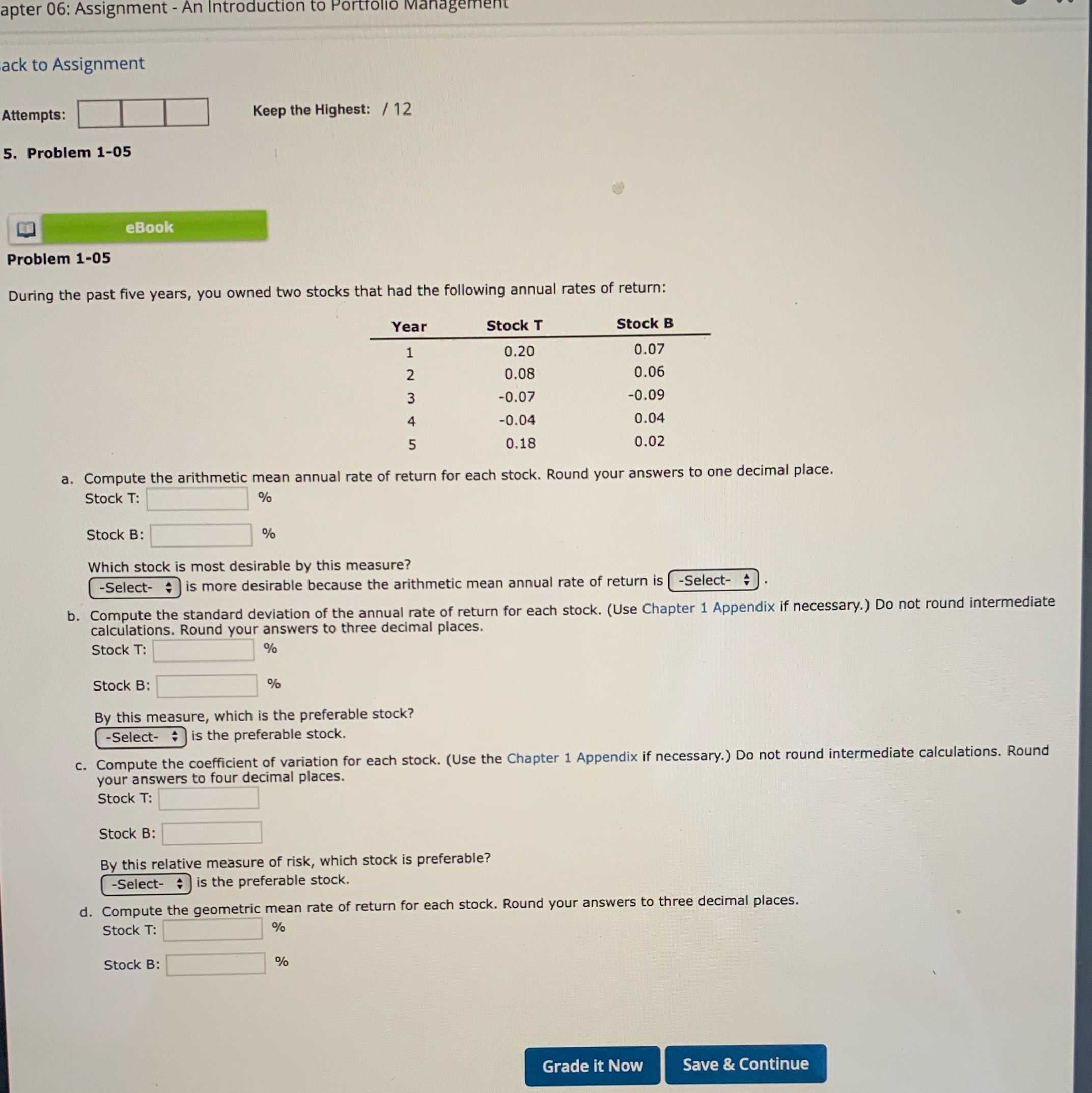 apter 06: Assignment - An Introduction to Port ack to Assignment