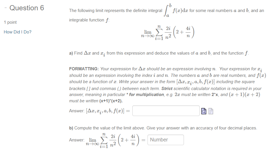 For this question, we want to estimate the area under the curve