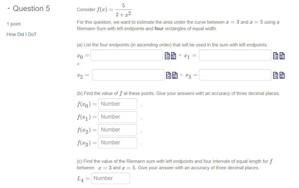 Do? (a) List the four endpoints (in ascending order) that will be