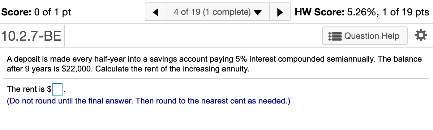 annuity. Complete parts a) and b) below. a) Identify the formula needed,
