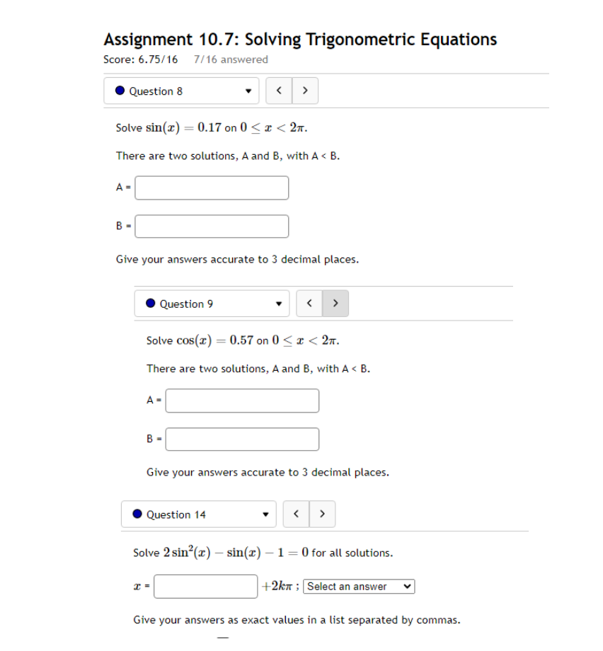 below: Leave your answer in exact form; if necessary, type pi for