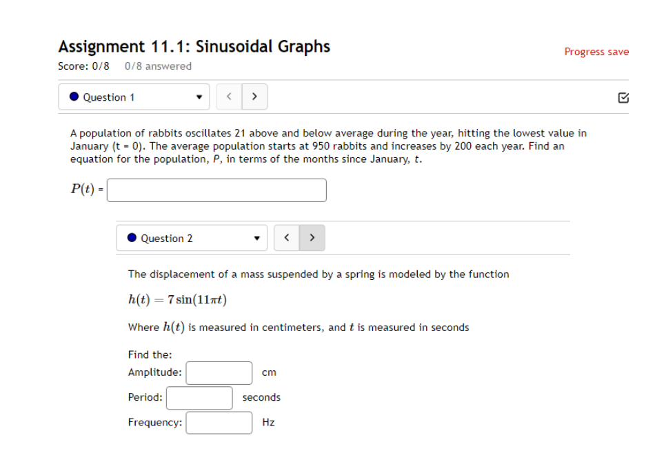 Outside temperature over a day can be modeled as a sinusoidal function.