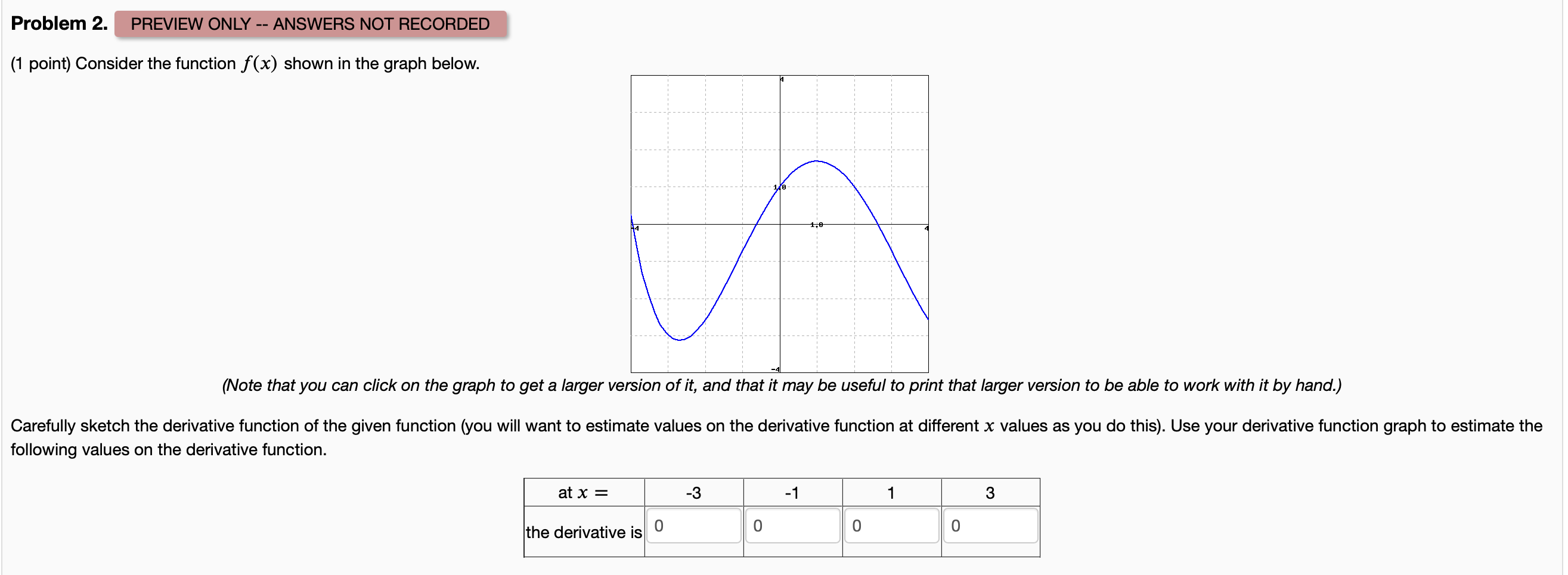 information Problem 2. PREVIEW ONLY -- ANSWERS NOT RECORDED (1 point) Consider