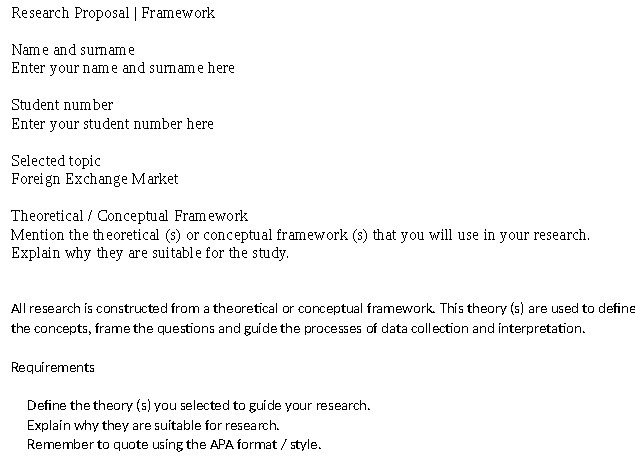 Research Proposal | Framework Name and surname Enter your name and