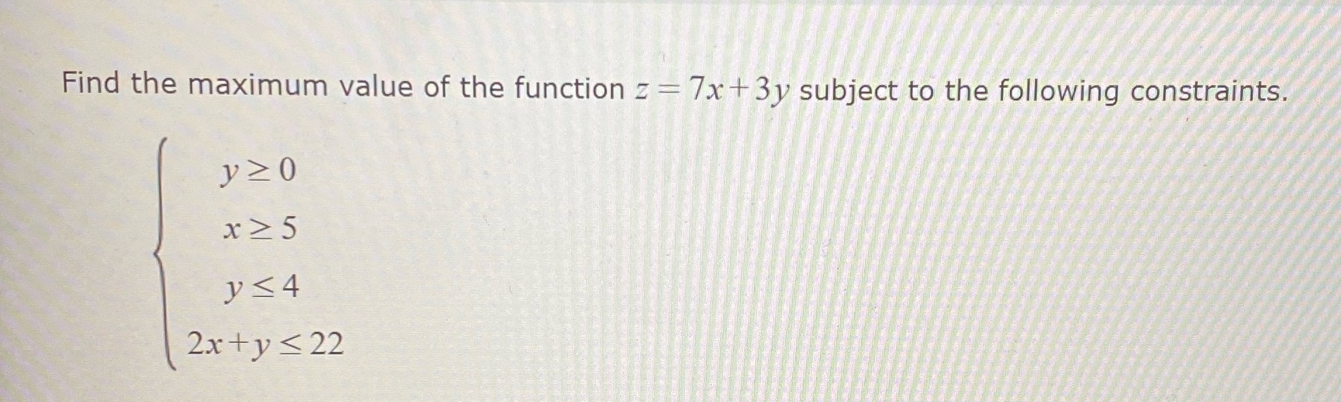  Please help me solve this problem Find the maximum value of