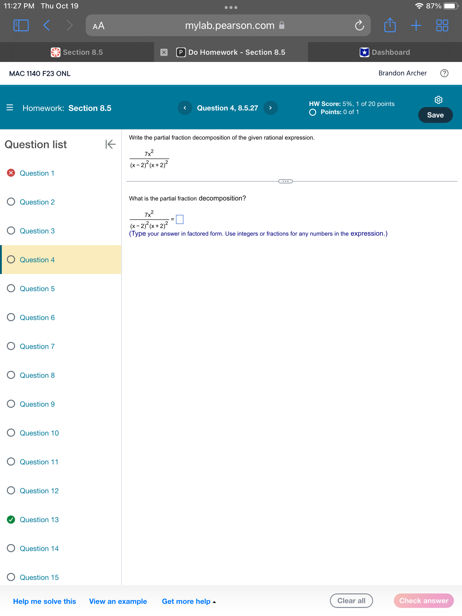 10 O Question 11 0 Question 12 0 Question 13 O Question