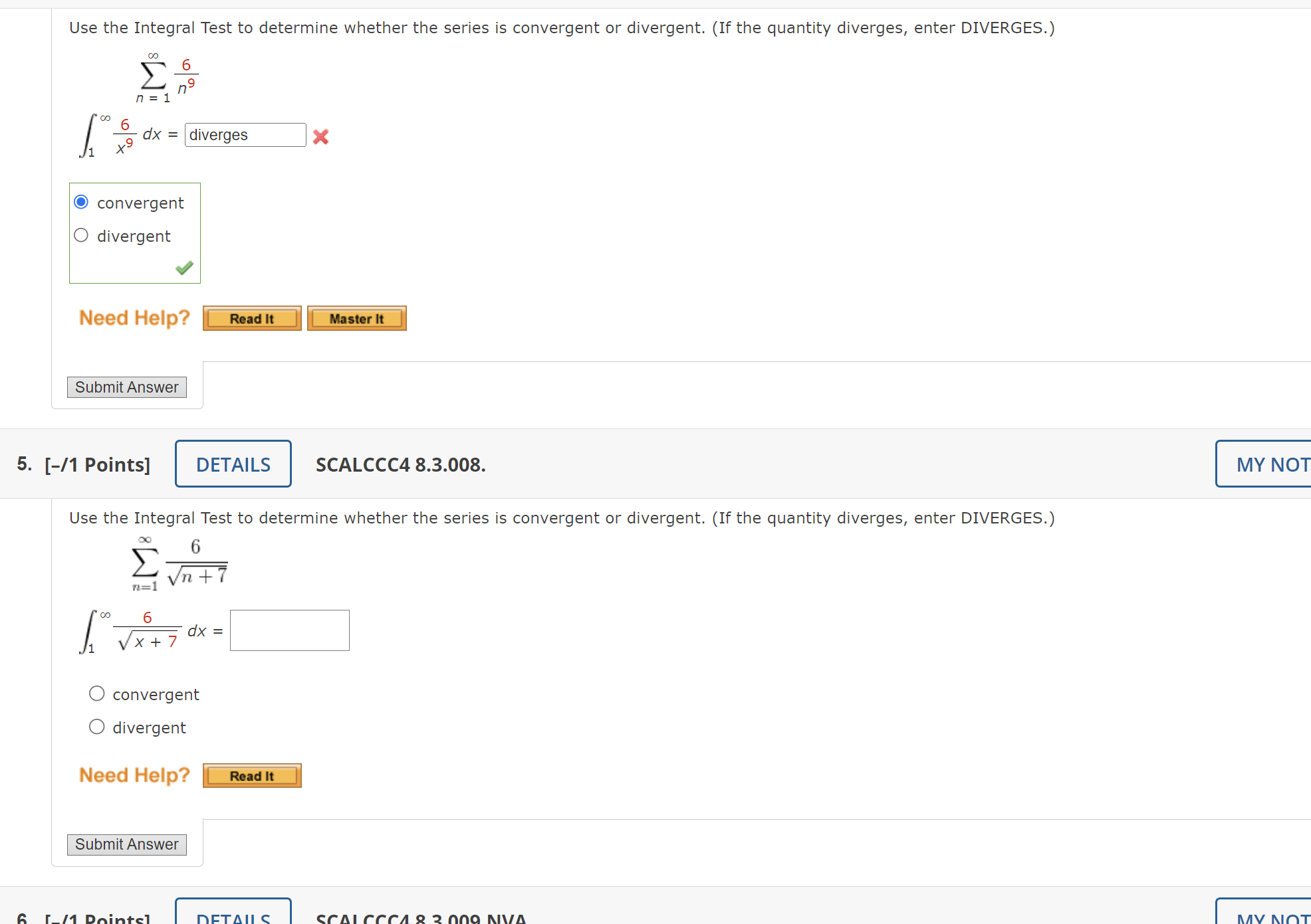 p = 0, then limn - co(1p) = . In either case,