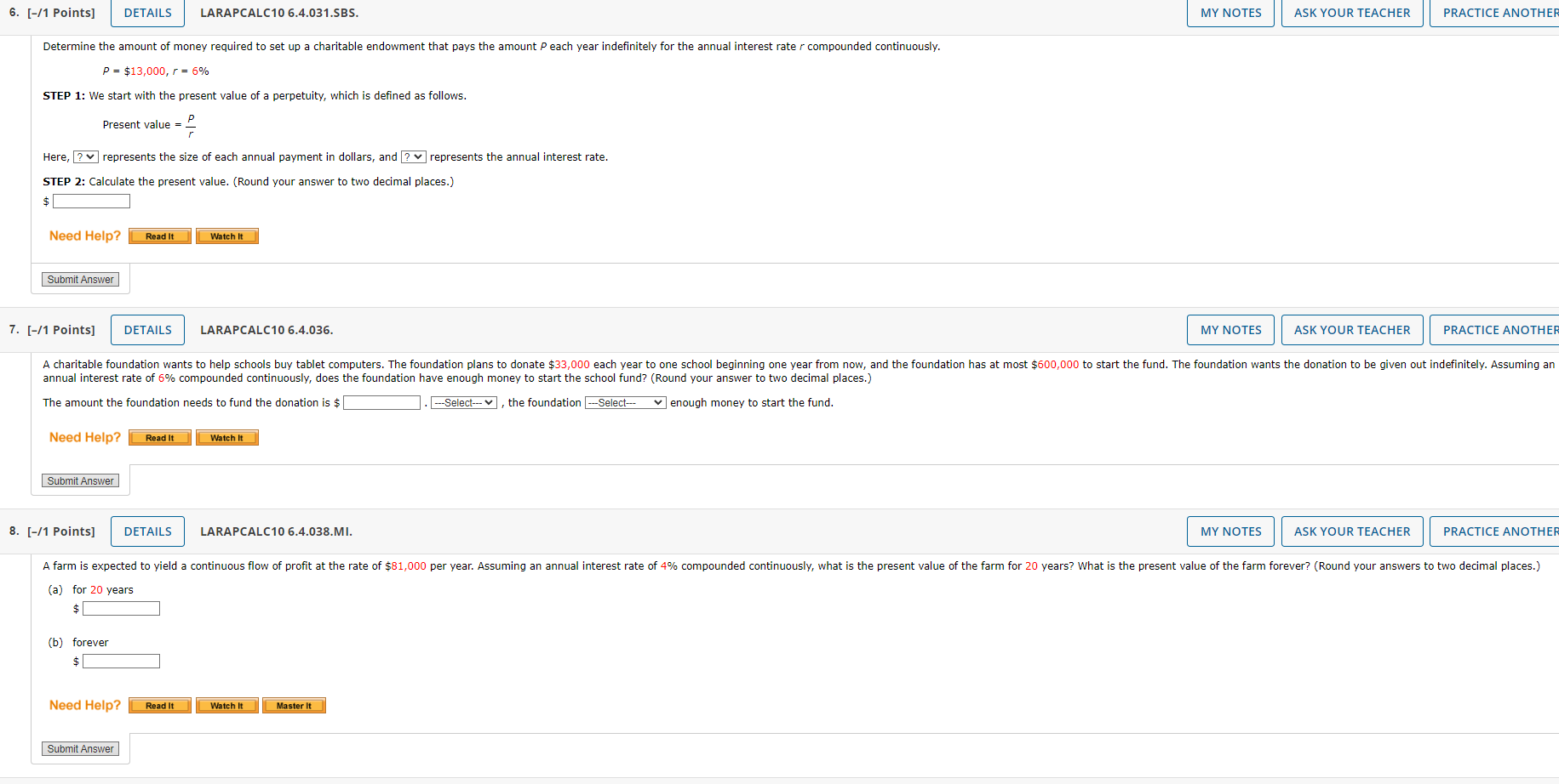 -4 dx Need Help? Read It Watch It Master It Submit Answer4.