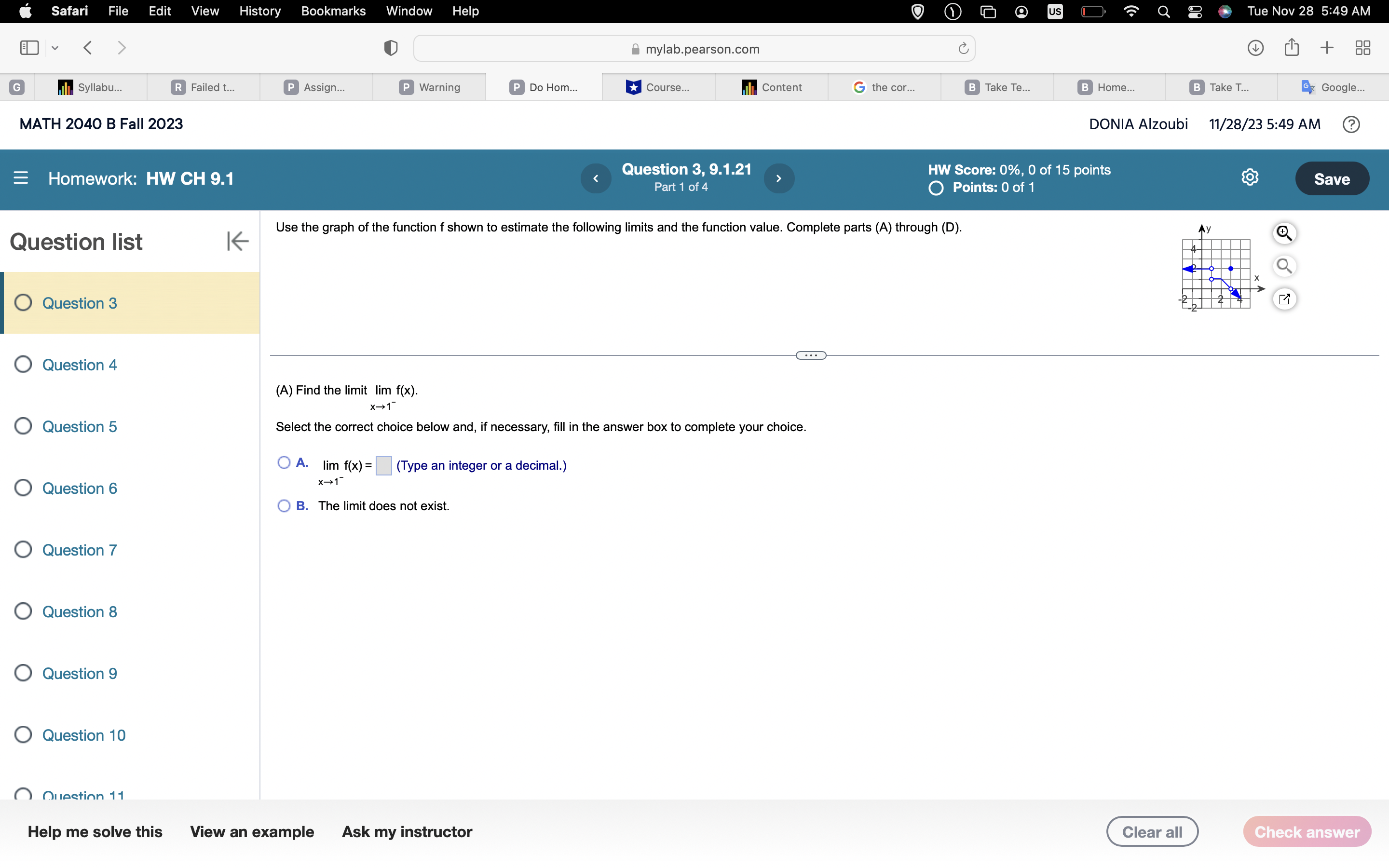 and, if necessary, fill in the answer box to complete your choice.