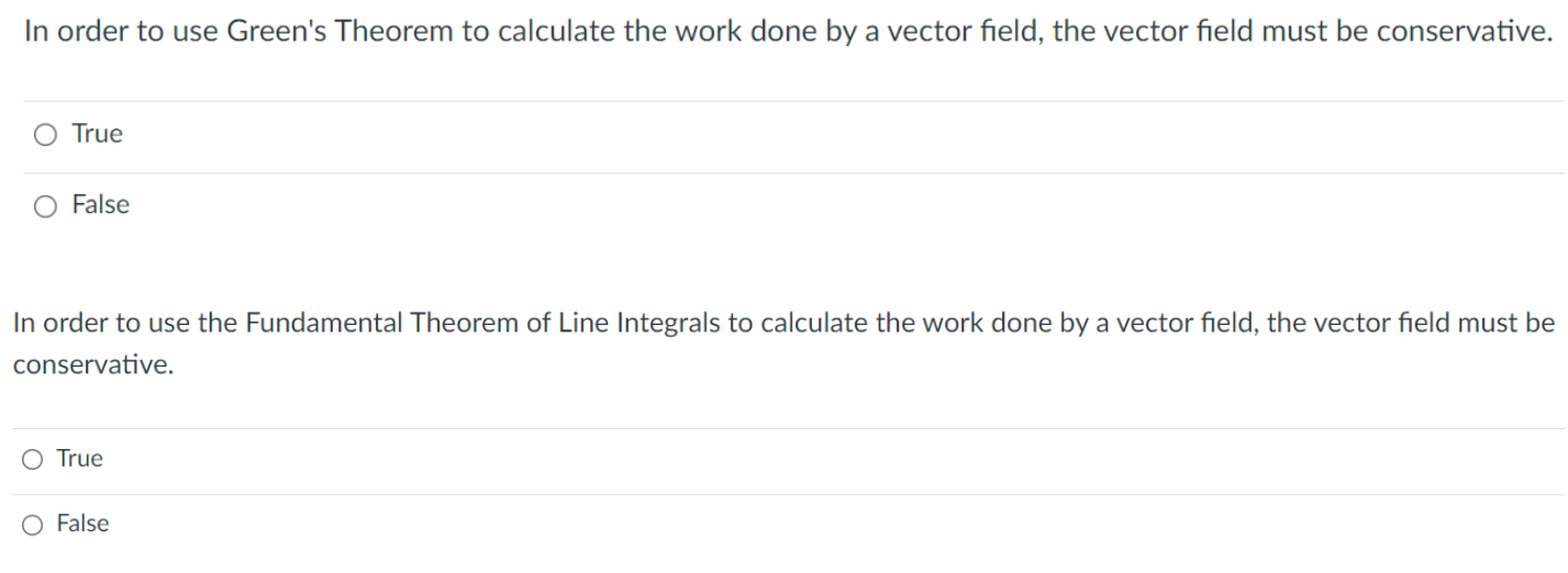 glxy) 0 six) The FToLl (Fundamental Theorem of Line Integrals) says: (you