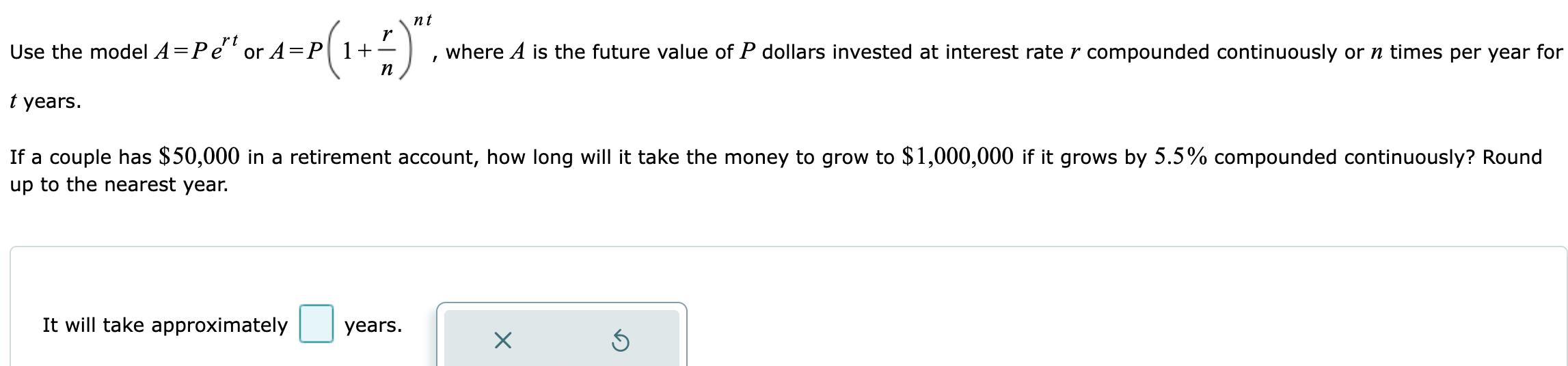 0. O The exact solution set is ' ' . DiognEl Solve