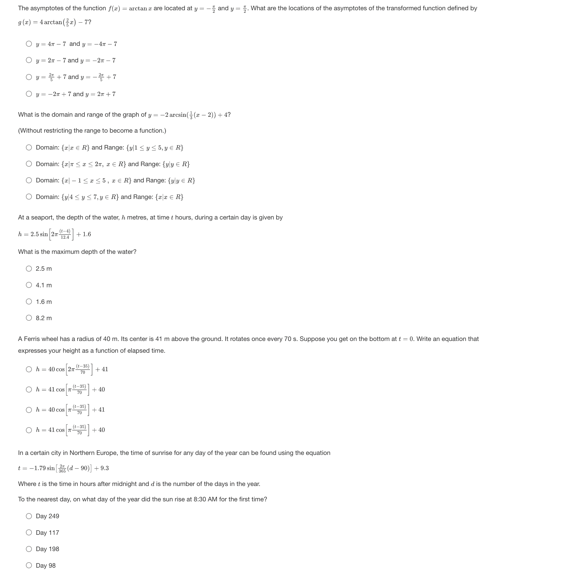 : 3 cos[4(9 + 60" )] 2'? 0 Phase shift = left