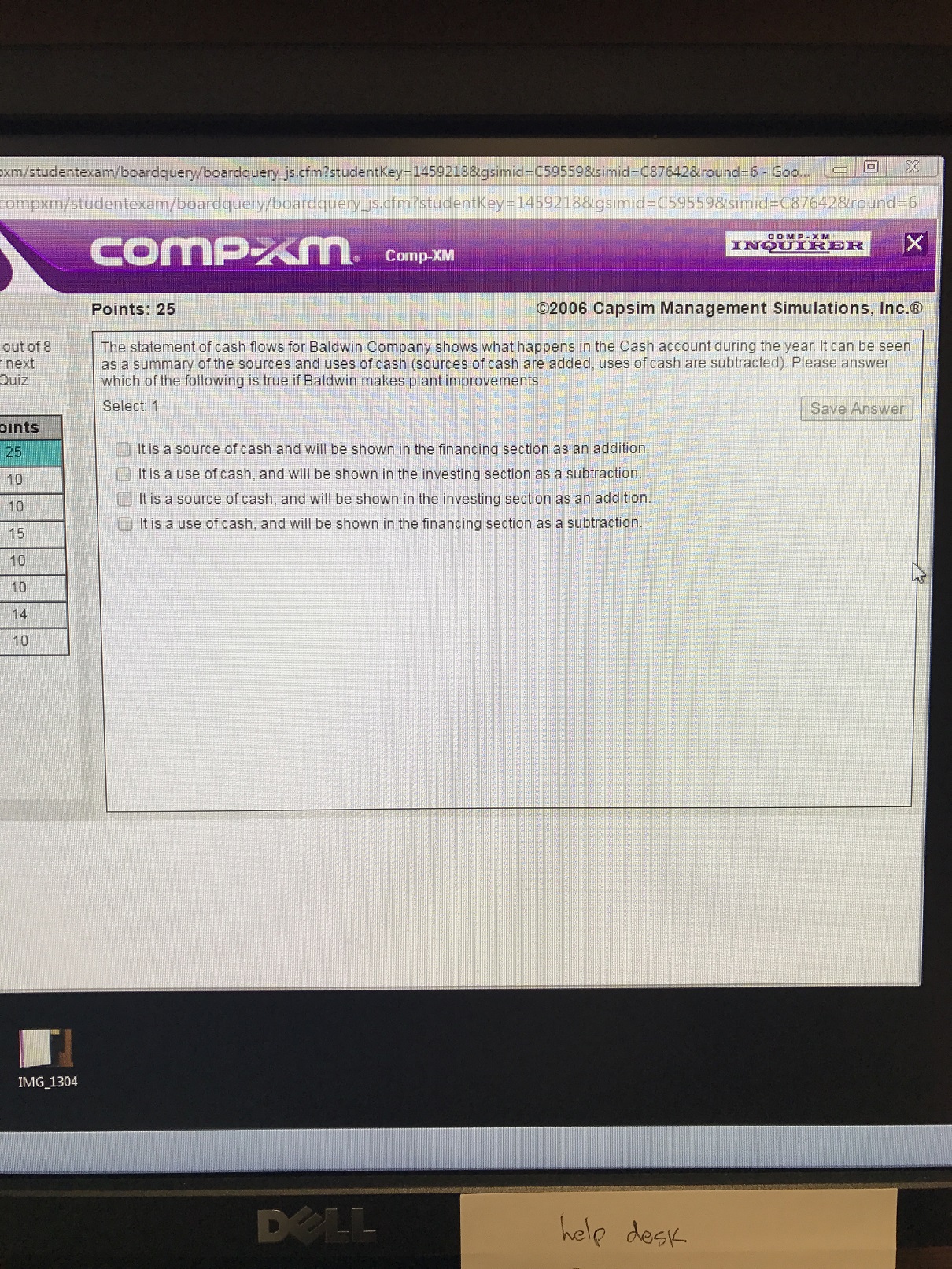  This is a Comp-xm (cap sim) assignment needed for my MBA