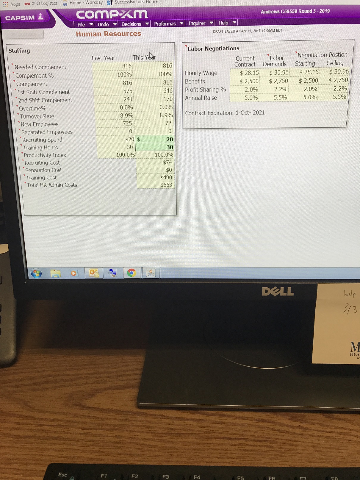 in improye the quality of applicants. What would the total ien you