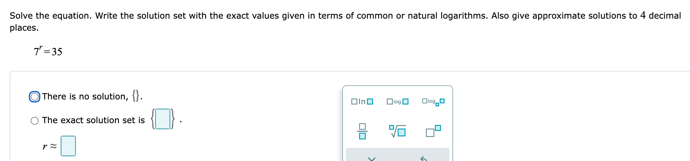 Solve the equation. Simplify the answer as much as possible. t+ 3