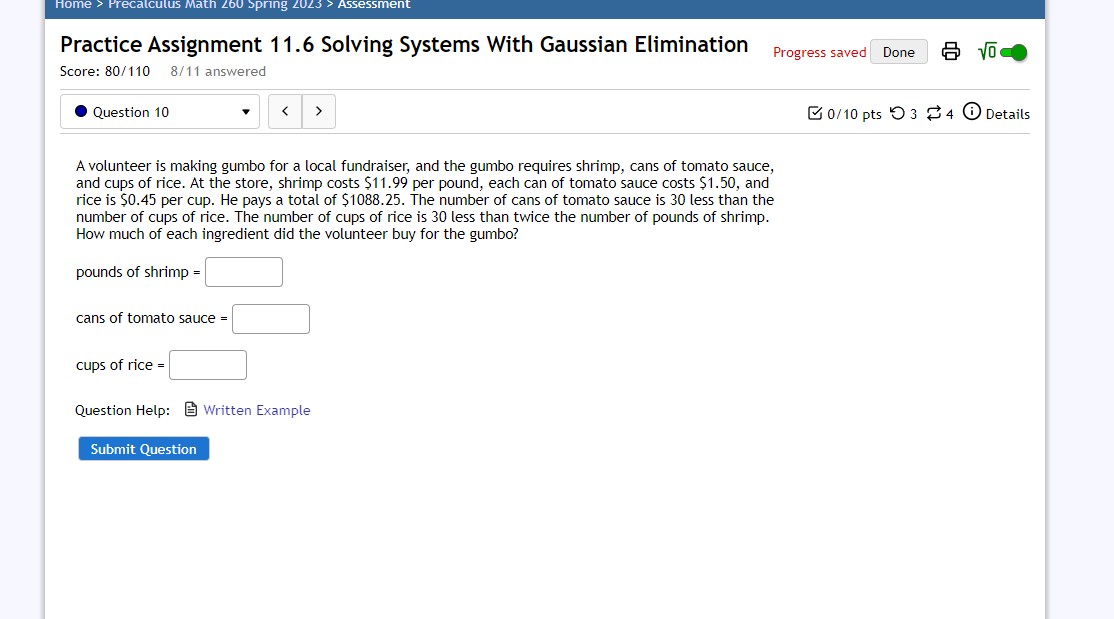 product AB? X note: if multiplication is not possible put -1 in