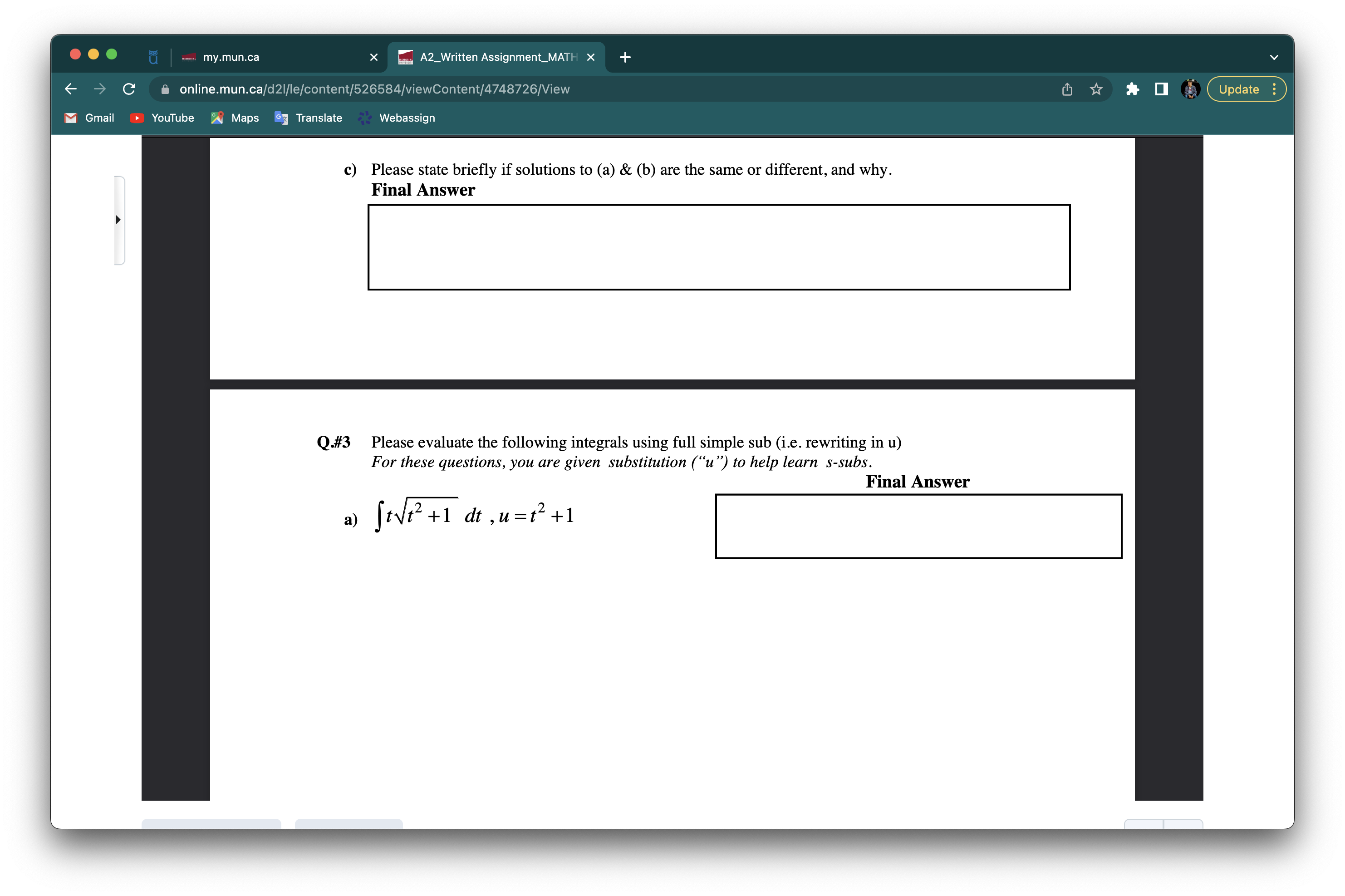 (2x-1) dx . Q.#1 Please evaluate the following integrals using the (kx