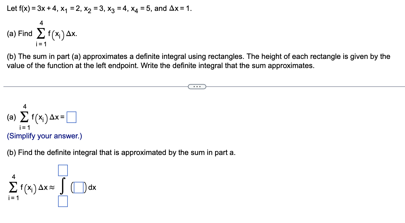 3, X3 = 4, X4 = 5, and Ax = 1. 4