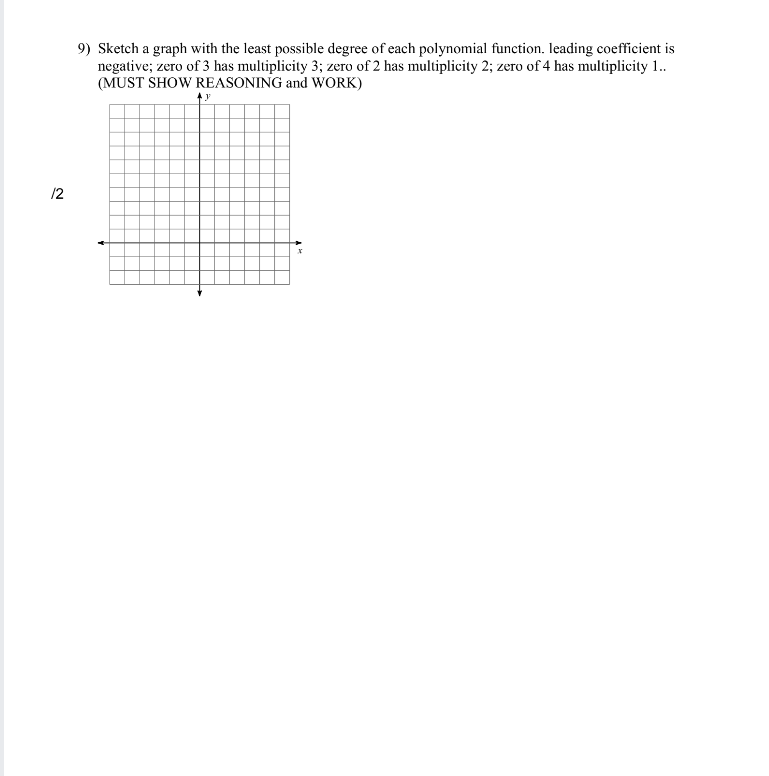 the remainder when f(x) is divided by x - k. 1) (x)