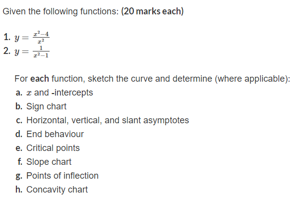 the curve and determine (where applicable): a. a: and -intercepts in. Sign
