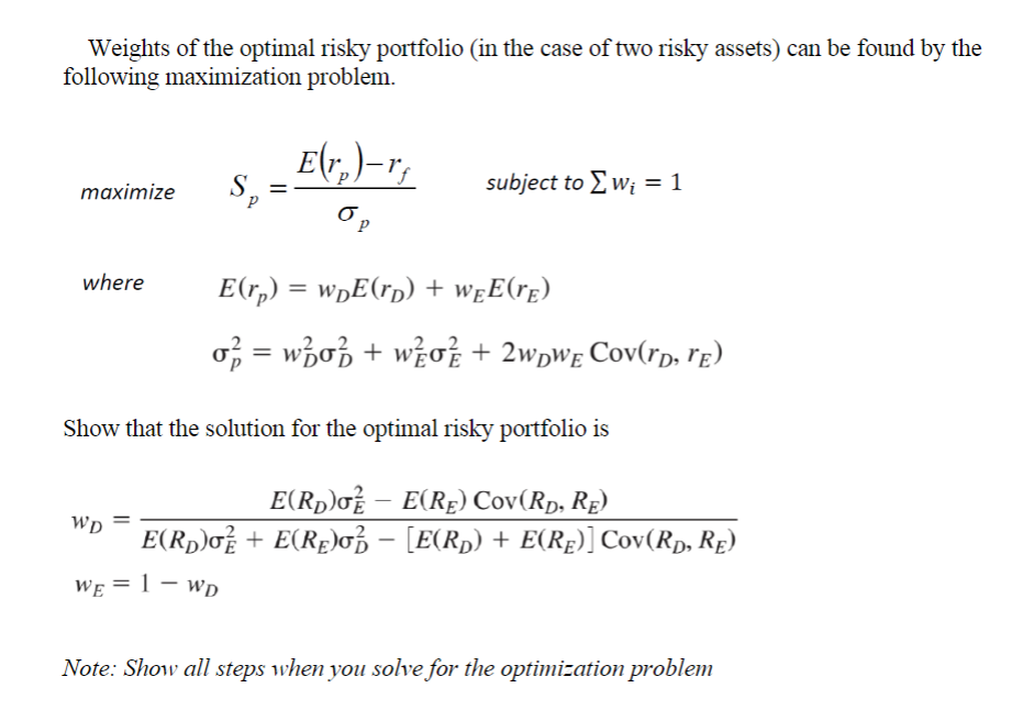  Can someone help with this optimization problem (need to show all