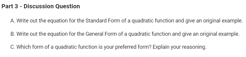 height is given by this quadratic function. s = -4. 9t' +