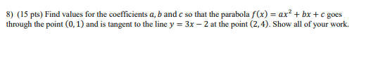 ) e) Position - for (x) 4) (15 pts) For f(x) =