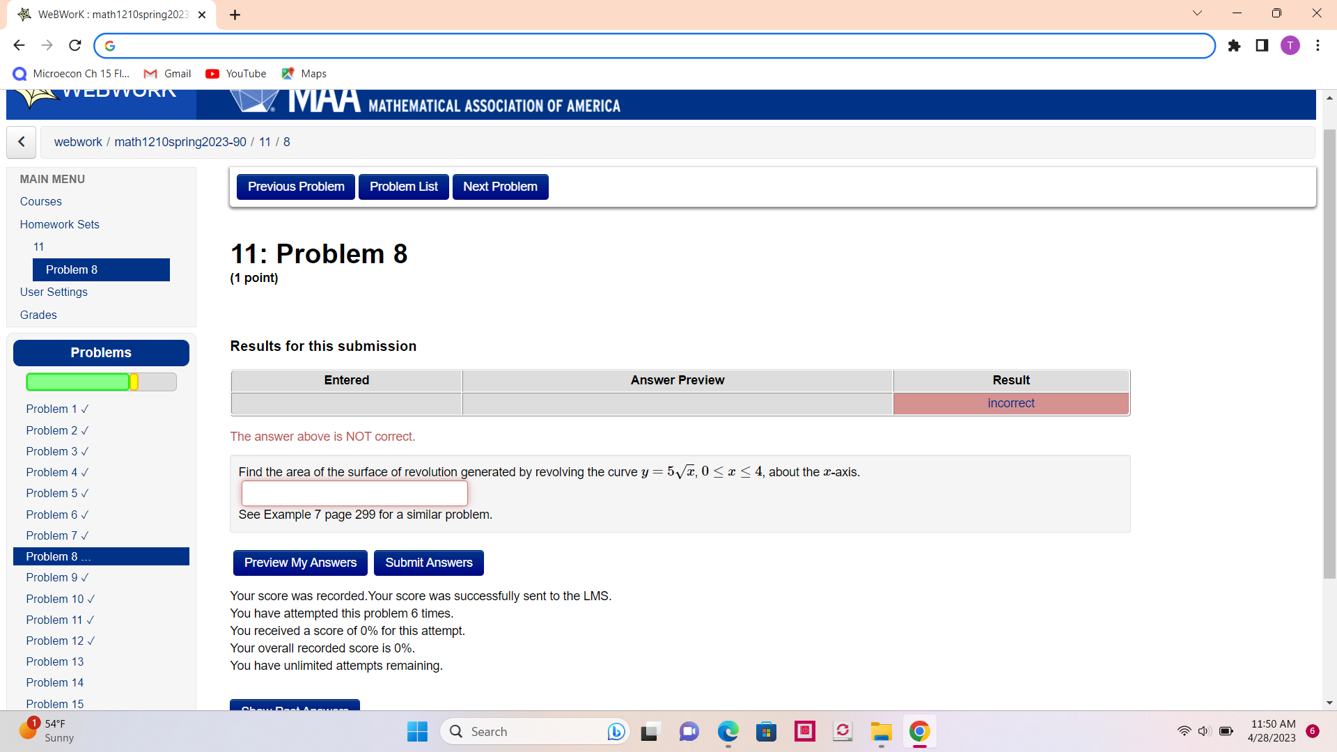 Ch 15 FI... M Gmail YouTube Maps IVIAA MATHEMATICAL ASSOCIATION OF AMERICA