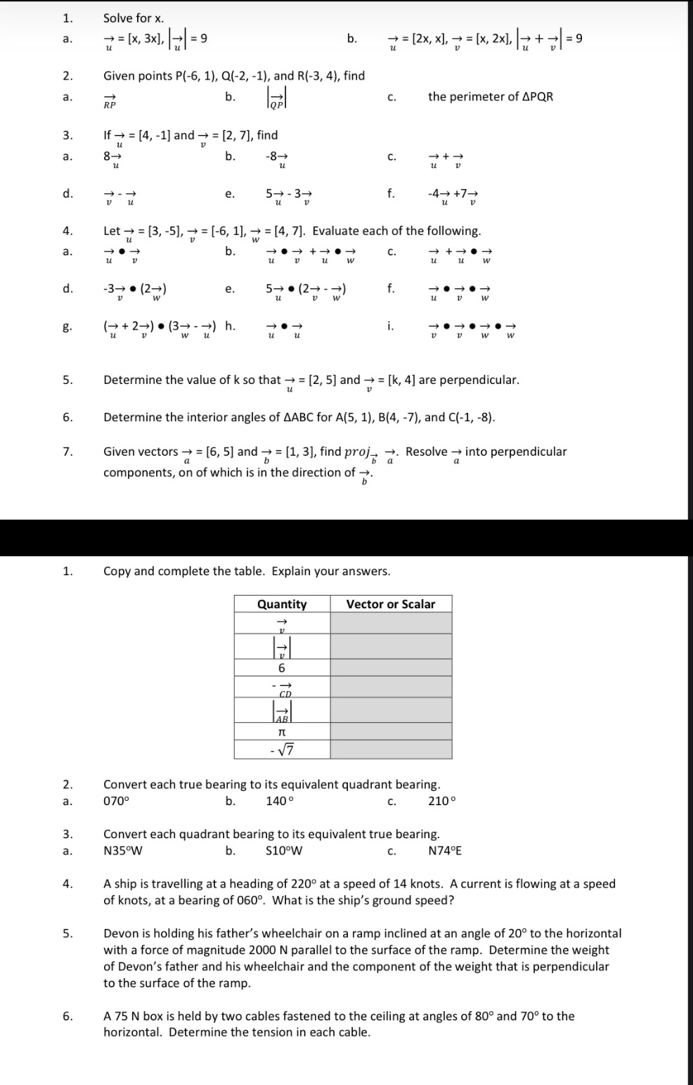 =[2x, x], = = [x, 2x], # + = =9 2. Given