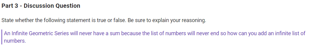 = k Step 3: plug in k+1 and show it is true.