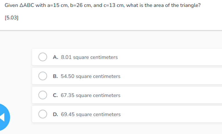 C. 48/50 D. 14/48Given AABC with