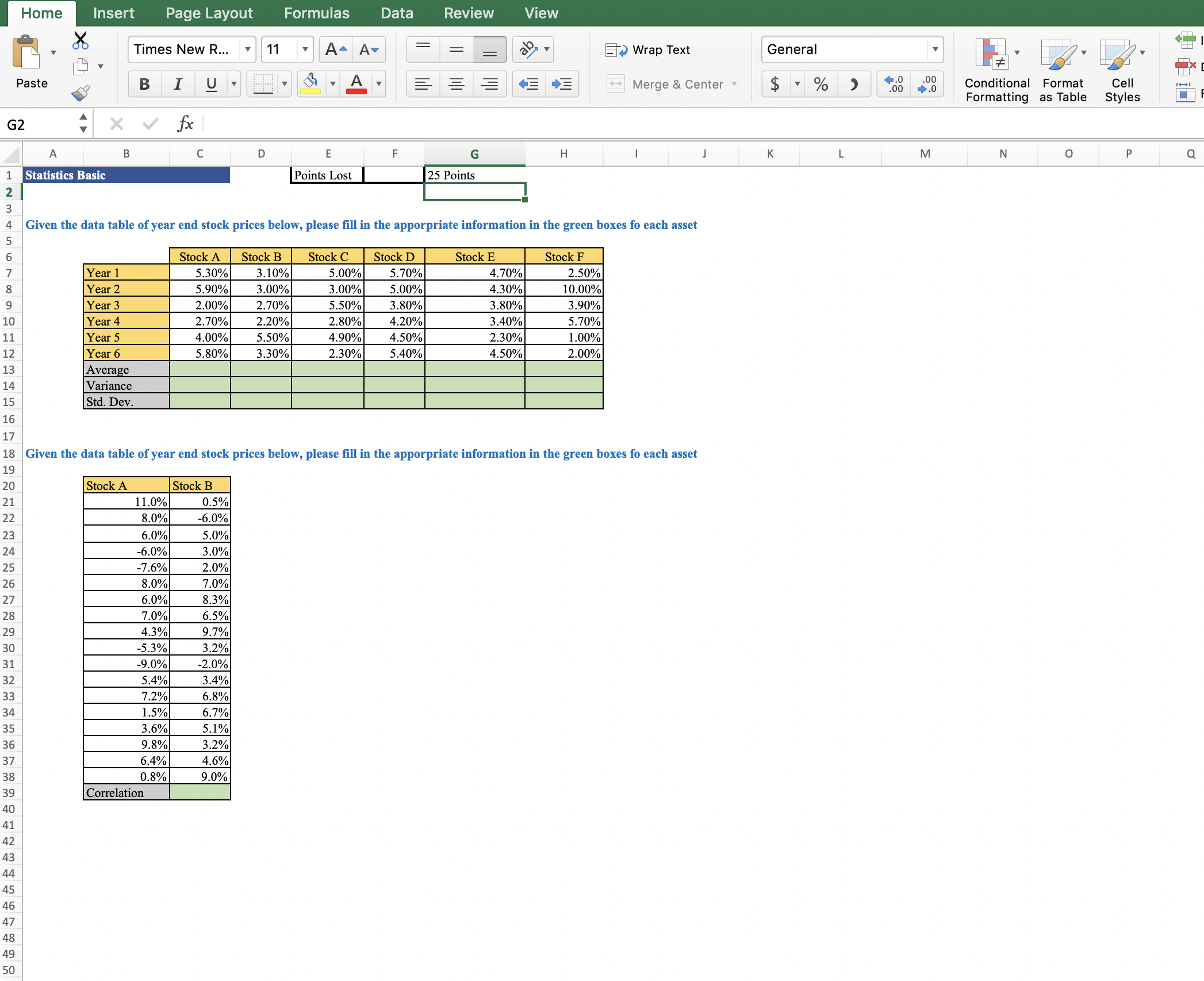  Please find the formulas for the following excel problems with solution.