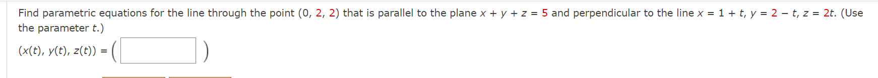 (t ), z(t ) ) =Find an equation of the plane. The