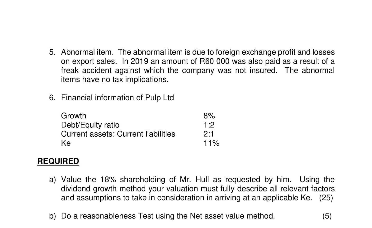 18% of the issued share capital of PIP (Pty) Ltd a paper