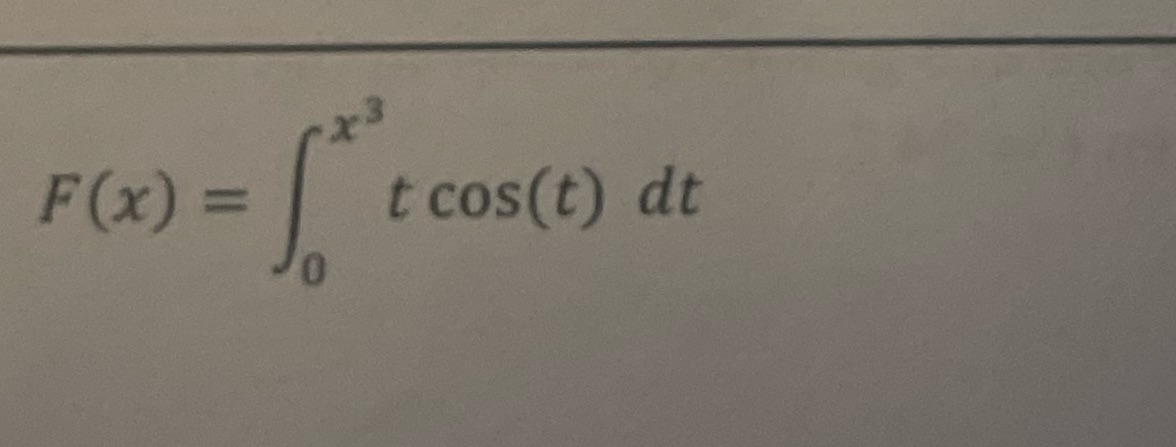 tcos(t) dt