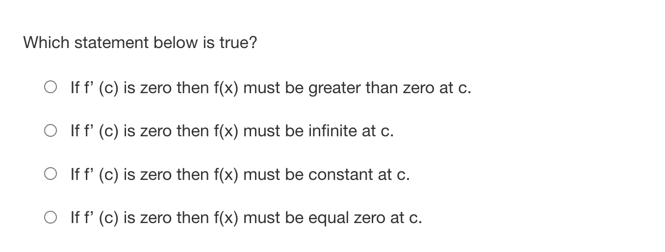 positive negative (x) defined positive Which statement below is true? 0 If