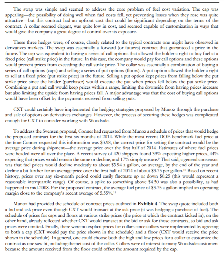 scenarios:Scenario A: Higher fuel usage combined with a high average fuelprice. Specifically,