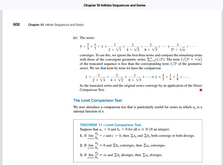 3n. This can be seen when taking the limit of the fraction