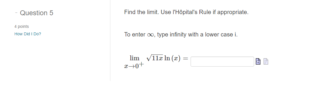 Did | Do? Enter an exact numeric value. 11111 w = Number