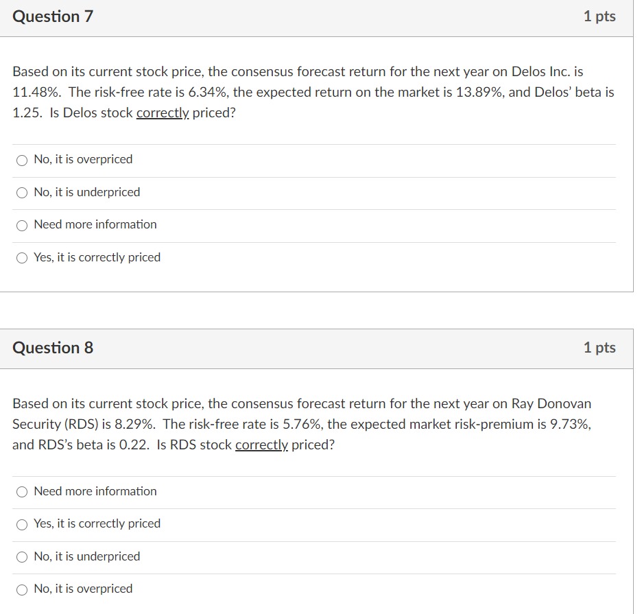 1.46, the market risk-premium is 6.25 percent, and the risk-free rate is