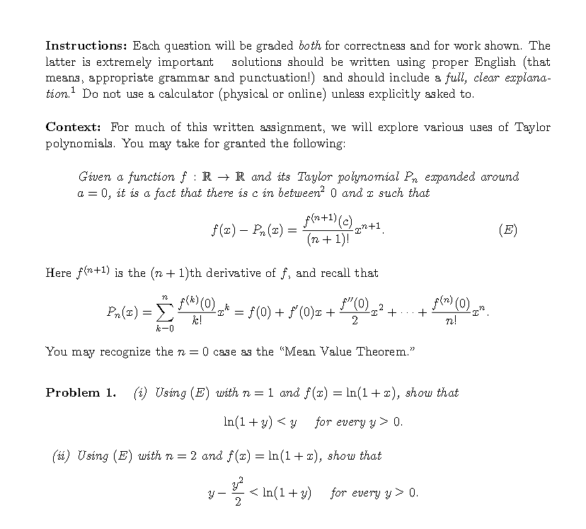 Instructions: Each question will be graded both for correctness and for