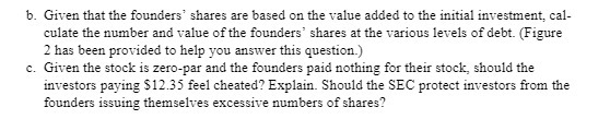 added to the initial investment, cal- culate the number and value of