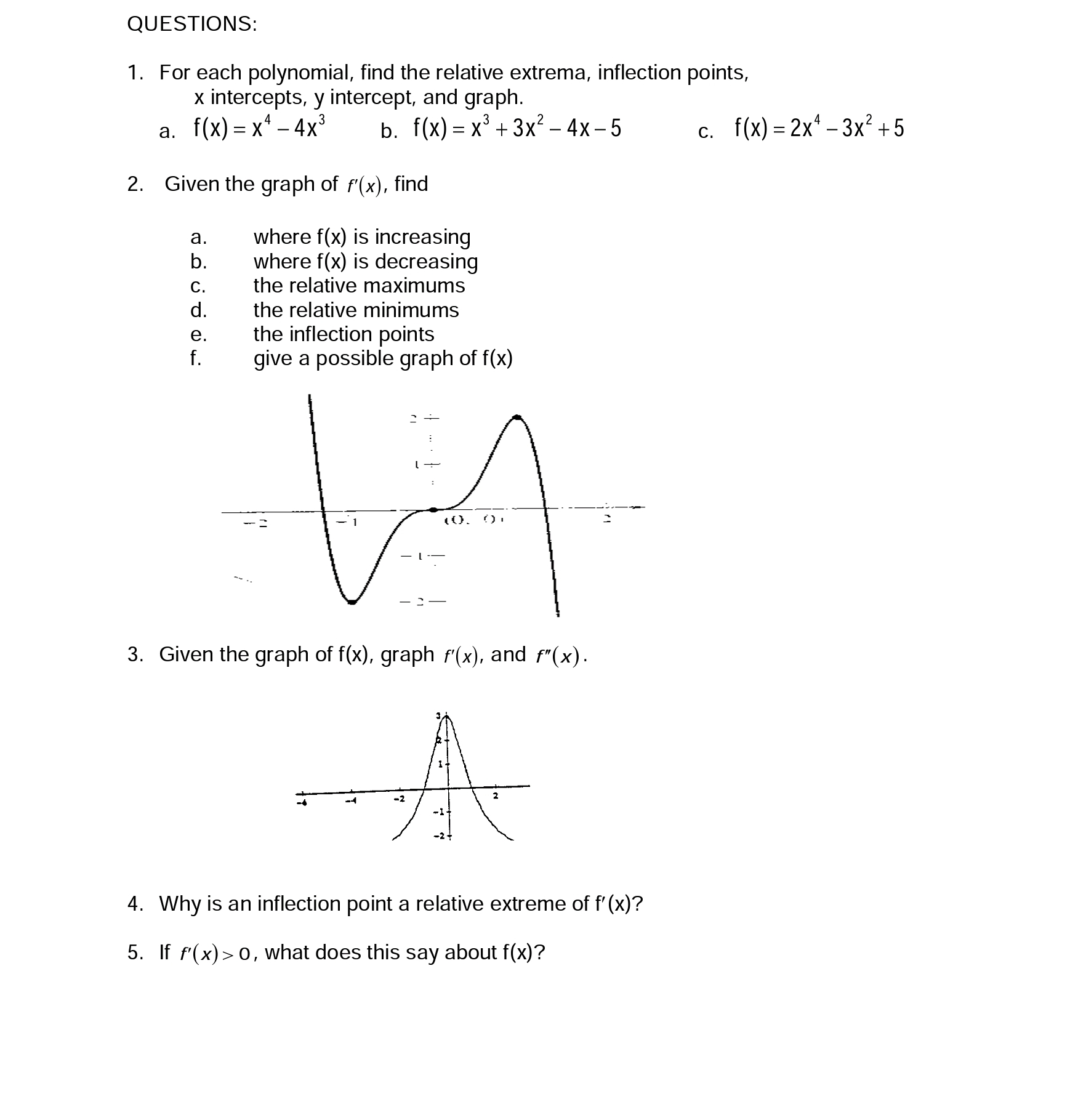 extrema at x = -2.528, 0.5275, inflection point at x = -1,