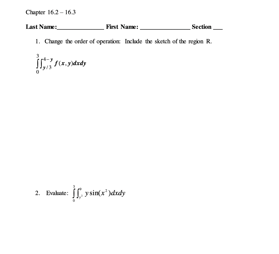  Please show how you solve these two problems for vector calculus.