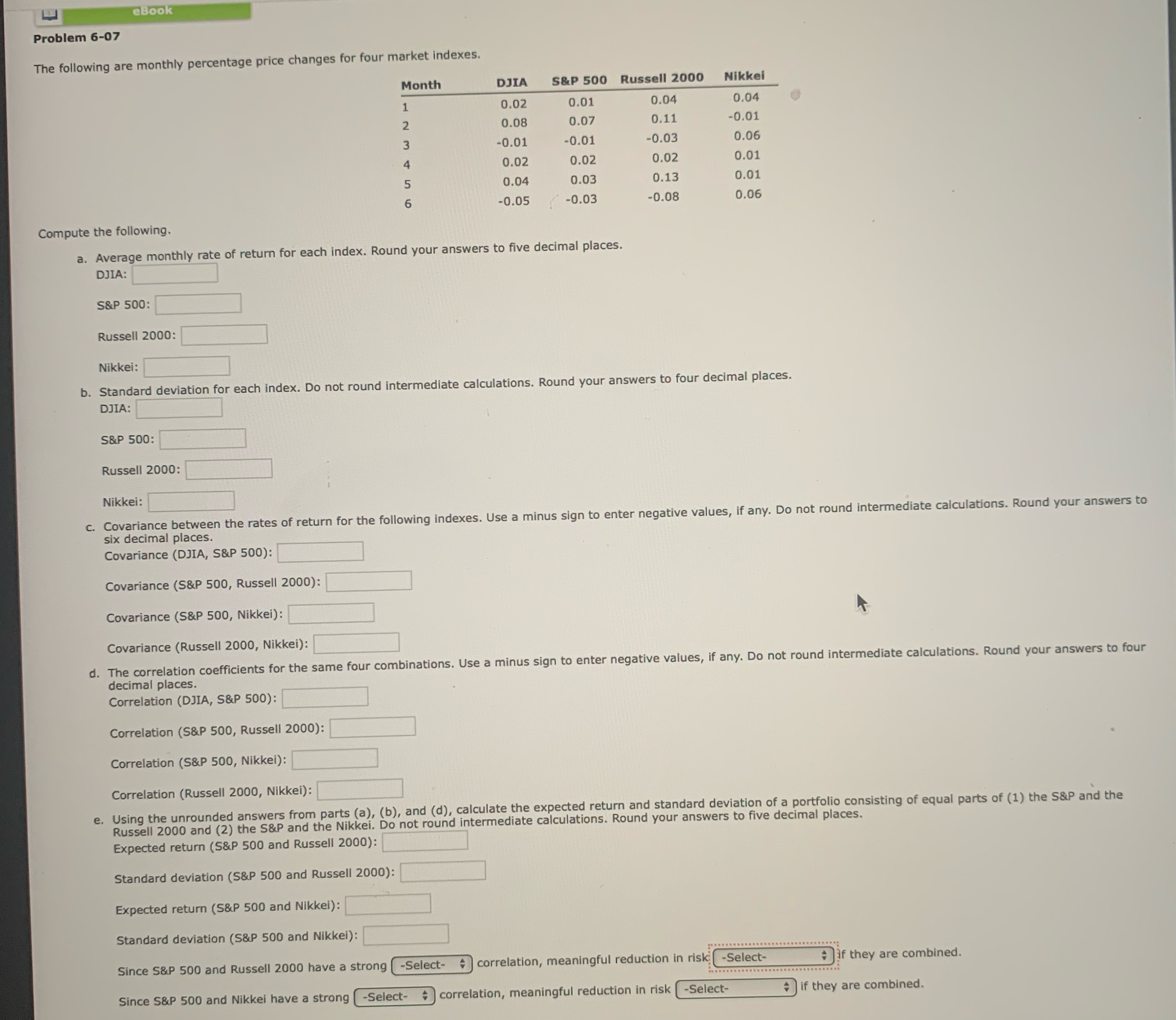  The drop down menus are positiveegative for the first blank. Observed/Not
