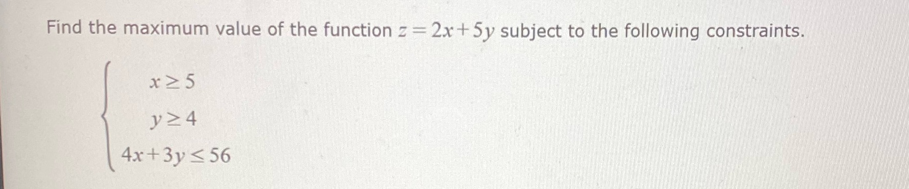 Please help answer this math problem. Find the maximum value of