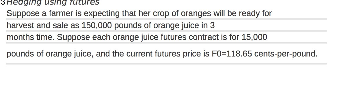 of oranges will be ready for harvest and sale as 150,000 pounds