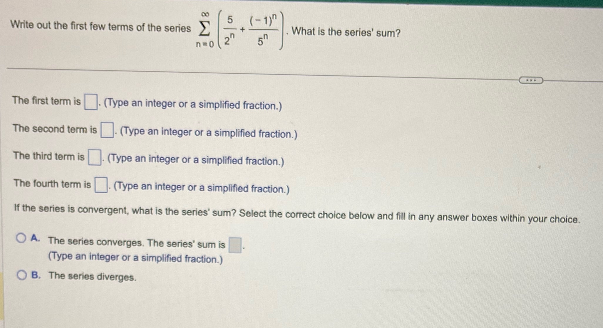  5 ( - 1 ) " M 8 Write out the