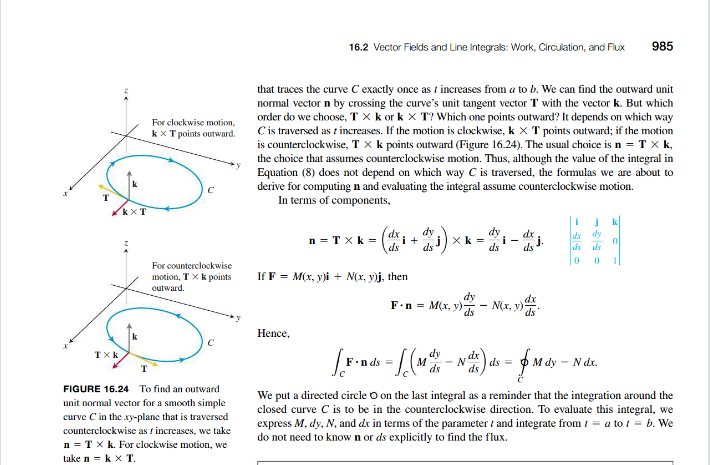 the net amount of water that's leaving that encircled area. 984 Chapter